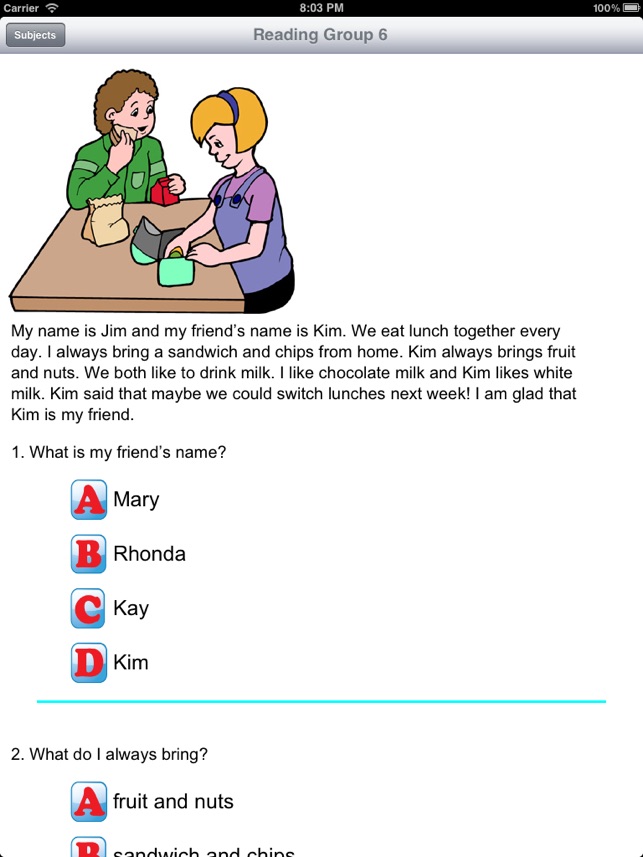 ‎2nd Grade Reading Comprehension on the App Store