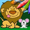 Lion And Mouse Coloring Book Game Edition