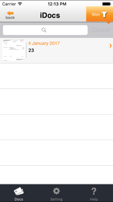 How to cancel & delete iDocs – Scan and Organize your Documents from iphone & ipad 4