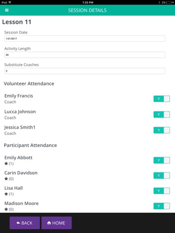 RacePlanner Attendance Tracker screenshot 3