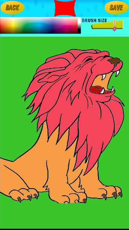 Coloring Book Lion Game For Kids Edition