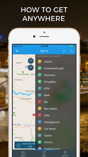 Berne Travel Guide with Offline Street Map(圖3)-速報App