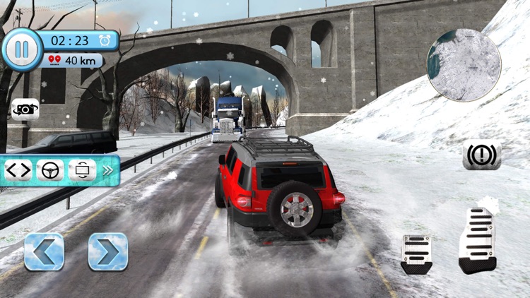 Snow Driving Simulator - FJ 4x4 Cruiser Driving screenshot-4