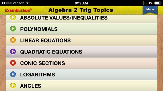 Clep College Algebra Prep Flashcards Exambusters On The App Store