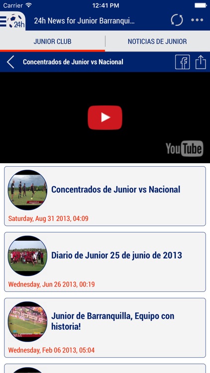 24h News for Junior Barranquilla