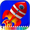 Spaceships Coloring Book - Activities for Kid