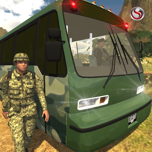 Army Transport Bus Driver Icon