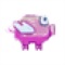 ◉A beautiful pink pig