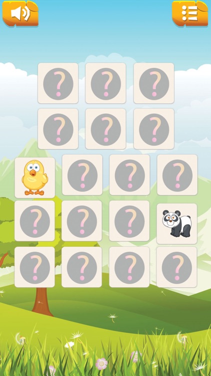 Cute Animals Memory Kids Game screenshot-3