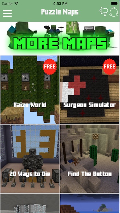 MAPS FOR MINECRAFT - PUZZLE FOR PE POCKET EDITION