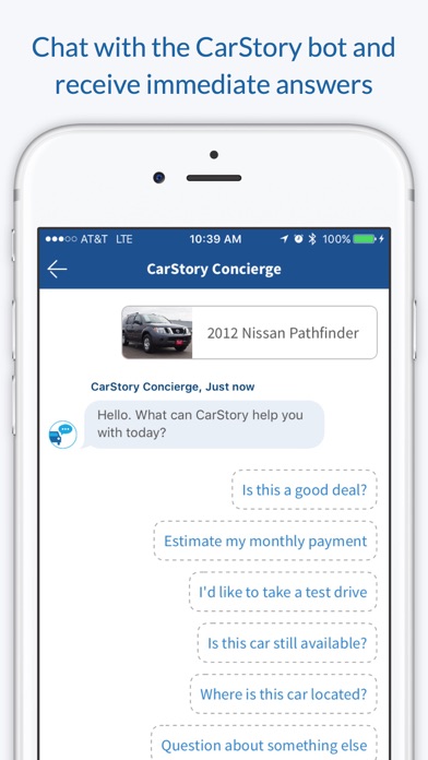 CarStory: find a new used car screenshot