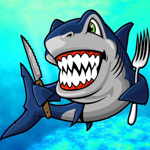 Angry Shark Hunting Fish : Delicious Food icon