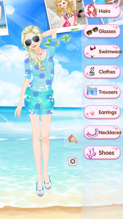 Beach makeup show -  Fun makeover games for kids screenshot-3