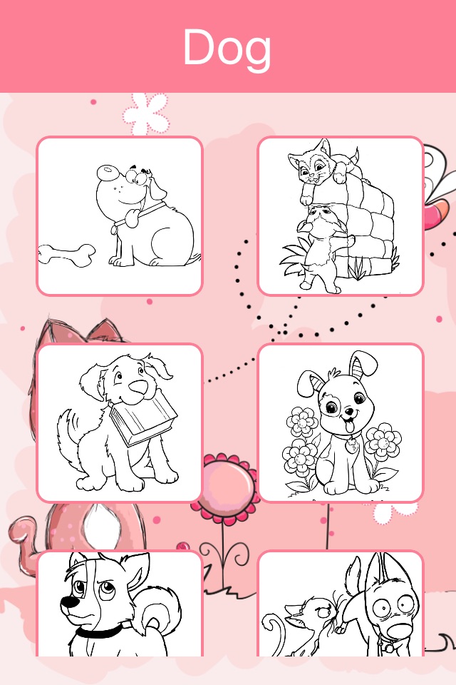 Dog Coloring Book for Kids: Learn to color & draw screenshot 3