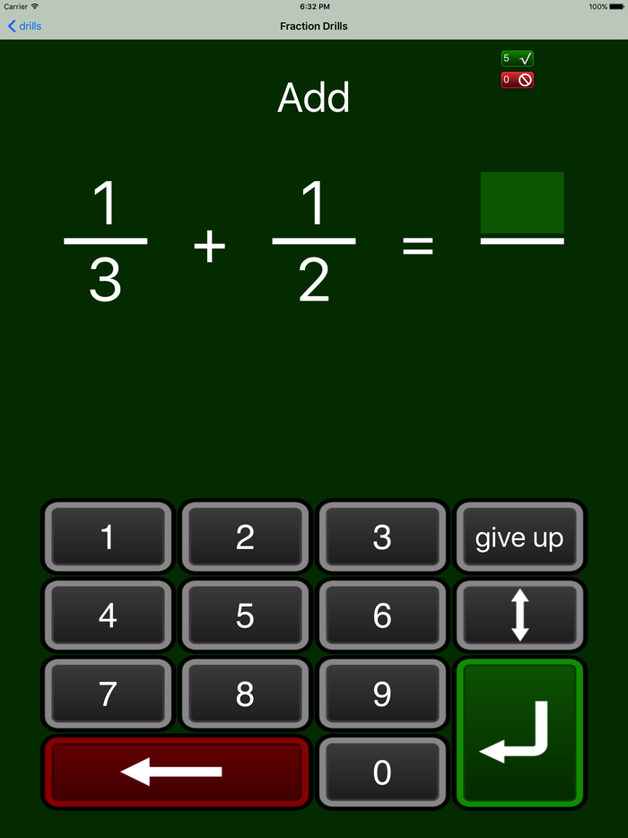 Fraction Drills Free