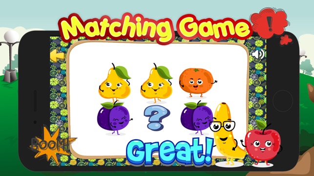 Fruit & Vegetable Match Free-Matching Game For Kid(圖2)-速報App