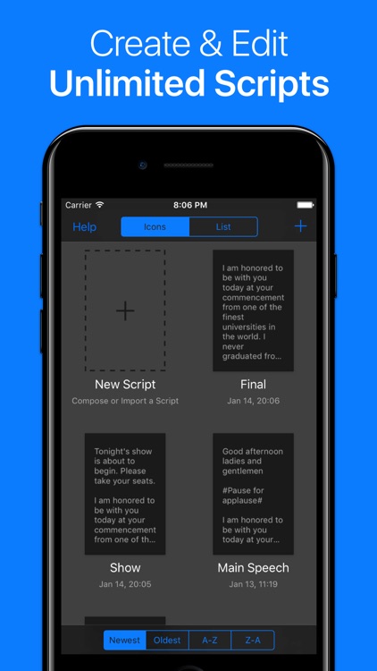 Teleprompter Lite – The Script & Lyric Prompter