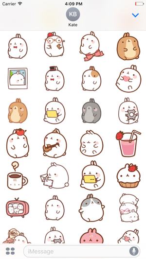 Molang Rabbit - Emoji - Emoticons - Stickers(圖3)-速報App