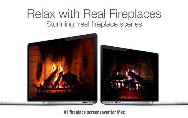 fireplace live hd screensaver on the mac app store