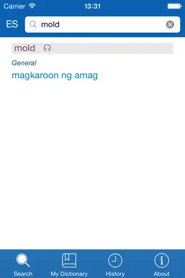 Game screenshot Filipino−Spanish dictionary apk