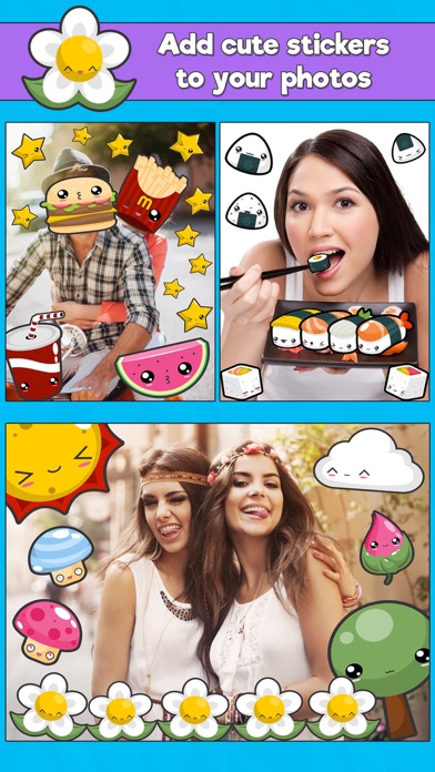 How to cancel & delete Kawaii Photo Booth - Cute Sticker & Picture Editor from iphone & ipad 1