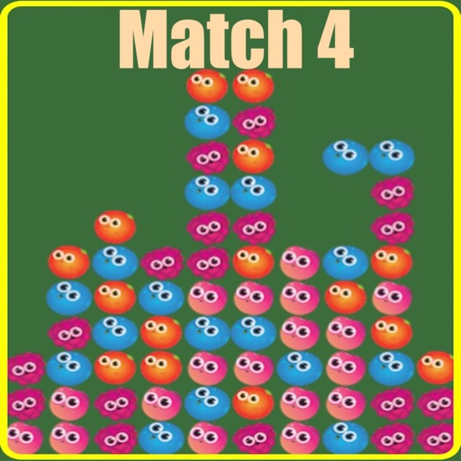 Match Four - Fruits Connecting Fun Game. Icon