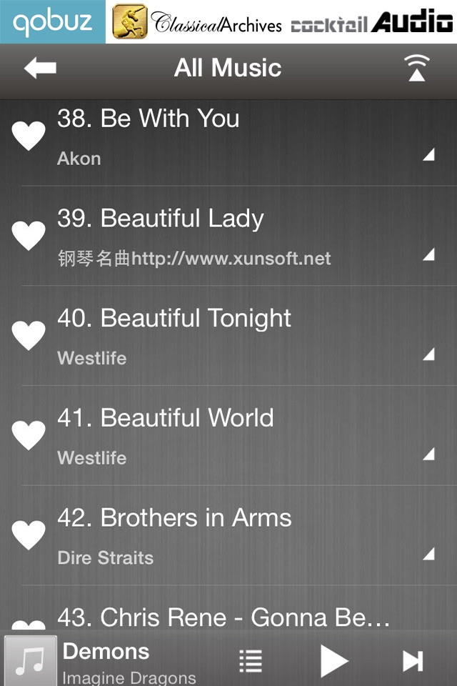 Wi-Fi Music screenshot 2