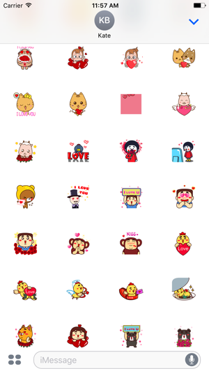 Animated XoXo Chat Stickers For iMessage