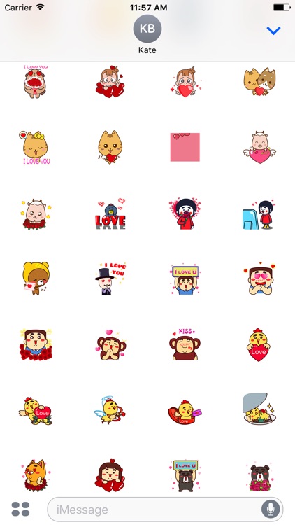 Animated XoXo Chat Stickers For iMessage