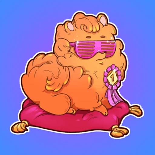 Cool Spitz Dog Stickers icon