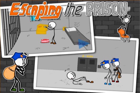 Stick Man Prison Escaping Classic screenshot 2
