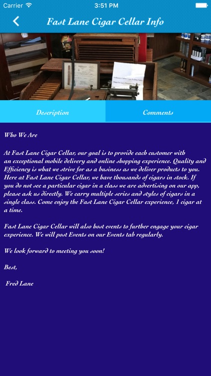 Fast Lane Cigar Cellar