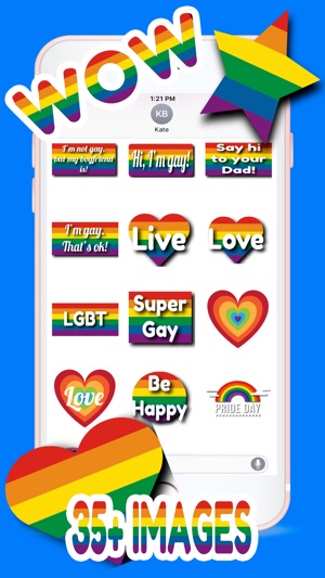 Gay Pride Stickers Pack