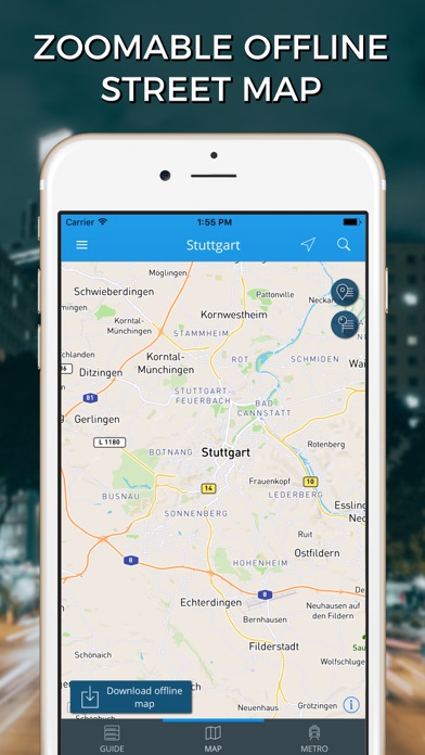 Stuttgart Travel Guide with Offline Street Map screenshot 4