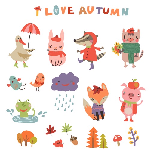 I love Autumn! Stickers icon