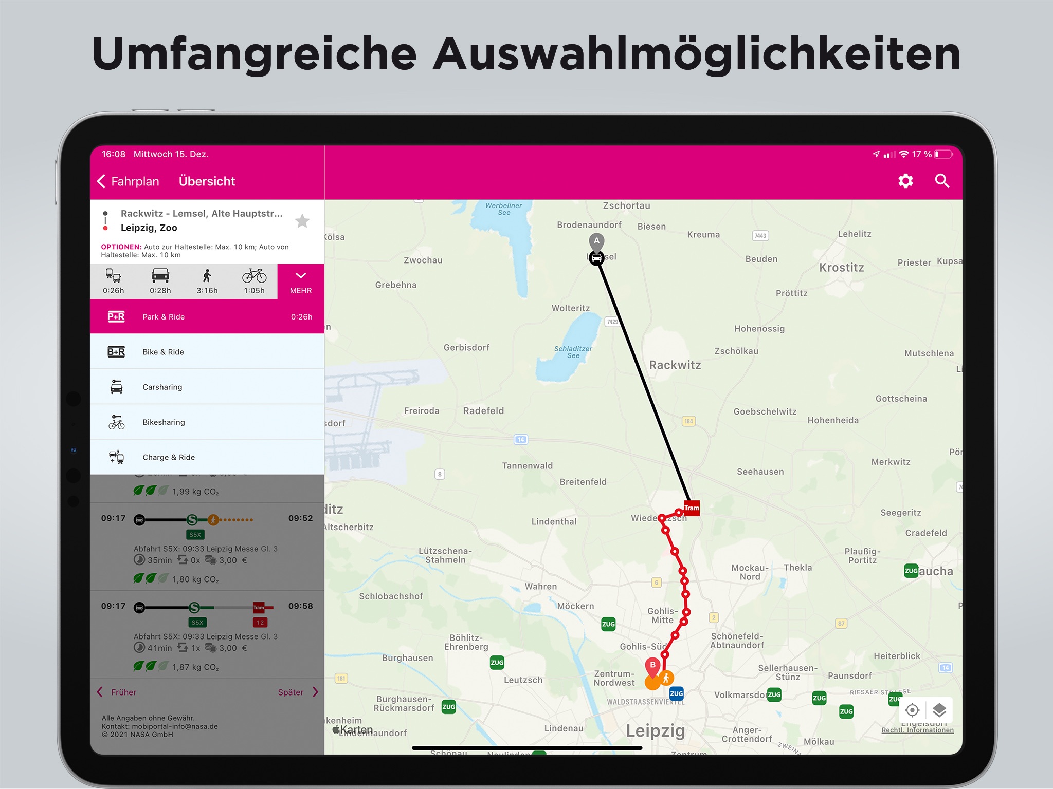 Mobilitätsportal Mitteldtl. screenshot 2
