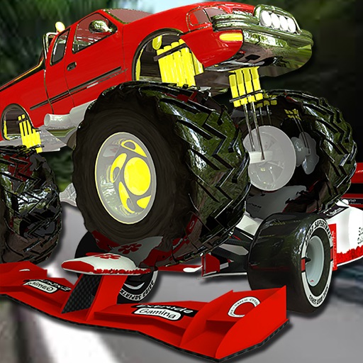 Monster Truck vs Formula Cars iOS App