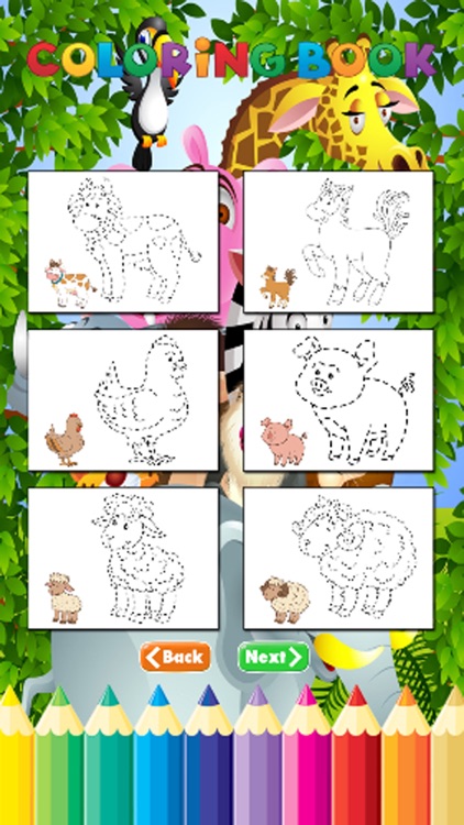 Total Animals Coloring Book - for Kid