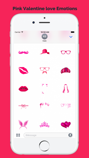 Pink Valentine Love Sticker for iMessage(圖3)-速報App