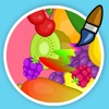 Fruits Coloring Page Drawing Book For Kids