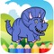 Coloring Pages Animals Dinosaur for Adults & Kids