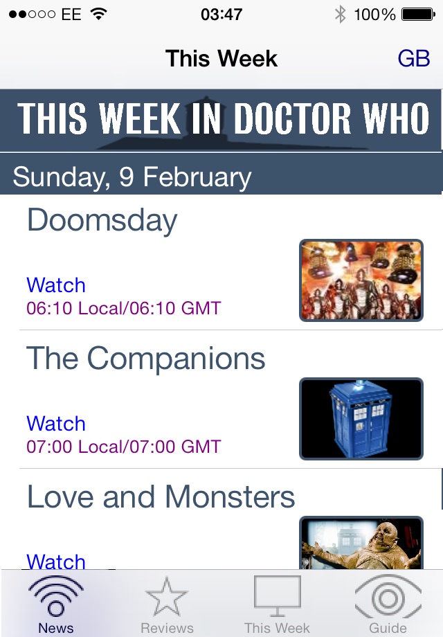 NITAS - Doctor Who News Matrix screenshot 3