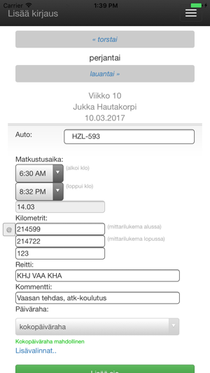 Tuunix Ajopäiväkirja(圖3)-速報App