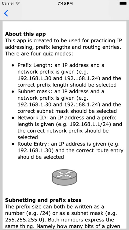 IP Prefix Sizes