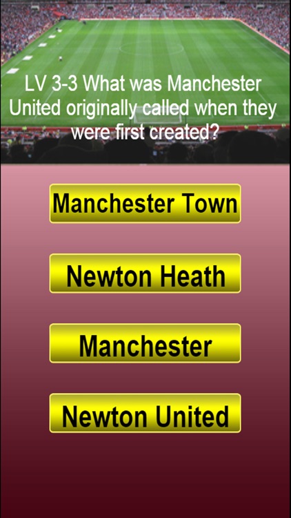 Soccer Team Trivia Quiz "For Manchester United FC"