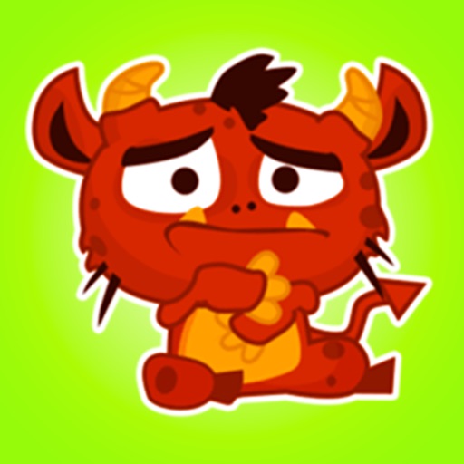 Dragon Red Stickers icon