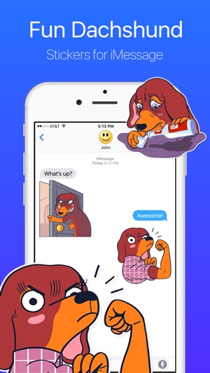 Funny Dachshund Stickers(圖1)-速報App