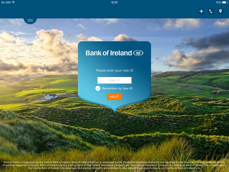 Bank of Ireland Tablet Banking