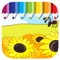 Coloring Book Game For Kids Sunflower Version