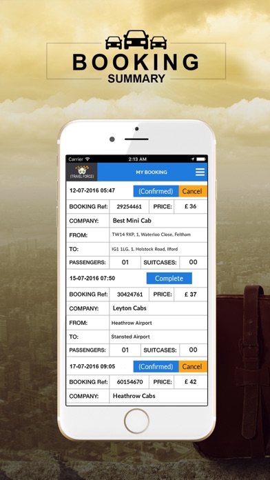 Screenshot #3 pour Travel Force - book minibus taxi in london & uk